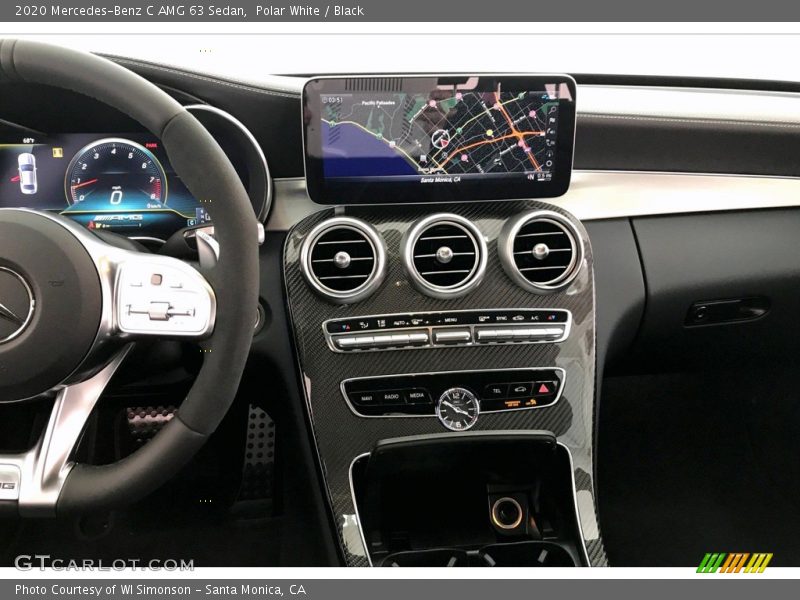 Polar White / Black 2020 Mercedes-Benz C AMG 63 Sedan