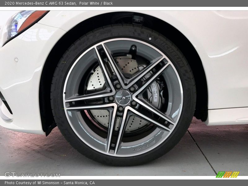 Polar White / Black 2020 Mercedes-Benz C AMG 63 Sedan