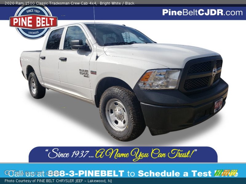 Bright White / Black 2020 Ram 1500 Classic Tradesman Crew Cab 4x4