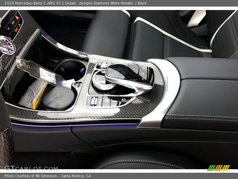 designo Diamond White Metallic / Black 2020 Mercedes-Benz C AMG 63 S Sedan