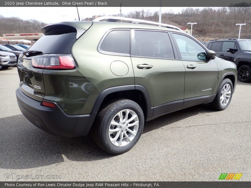 Olive Green Pearl / Black 2020 Jeep Cherokee Latitude
