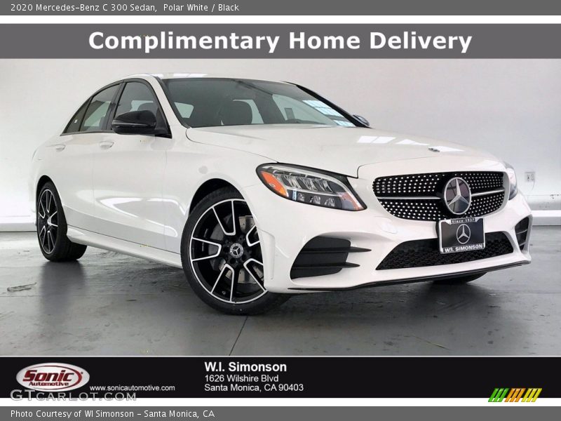 Polar White / Black 2020 Mercedes-Benz C 300 Sedan