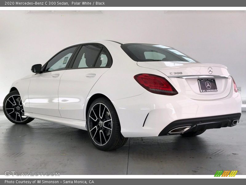 Polar White / Black 2020 Mercedes-Benz C 300 Sedan