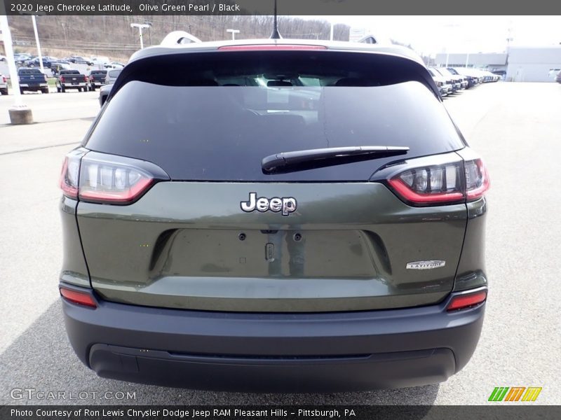 Olive Green Pearl / Black 2020 Jeep Cherokee Latitude