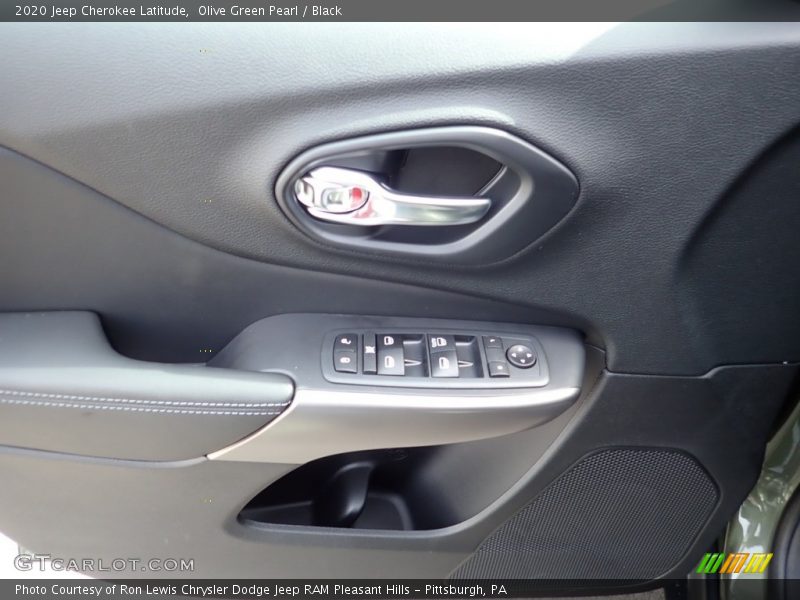 Olive Green Pearl / Black 2020 Jeep Cherokee Latitude