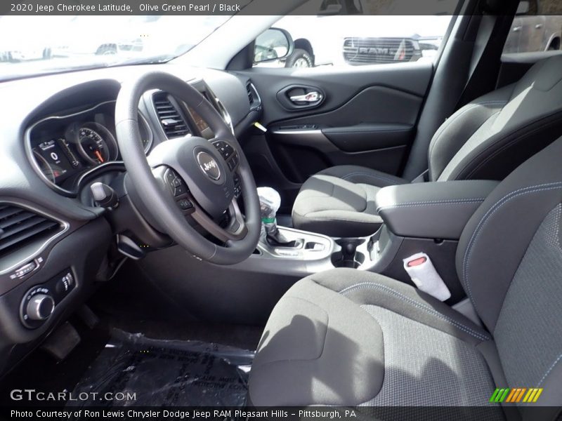 Olive Green Pearl / Black 2020 Jeep Cherokee Latitude