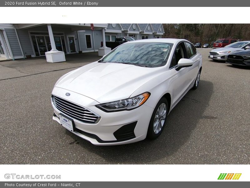 Oxford White / Ebony 2020 Ford Fusion Hybrid SE