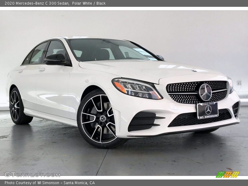 Polar White / Black 2020 Mercedes-Benz C 300 Sedan