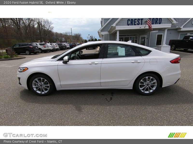 Oxford White / Ebony 2020 Ford Fusion Hybrid SE
