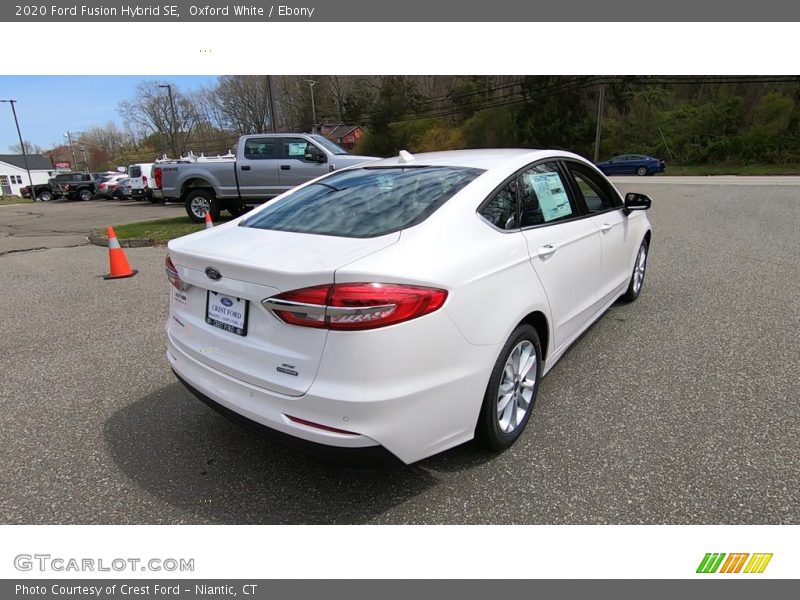 Oxford White / Ebony 2020 Ford Fusion Hybrid SE