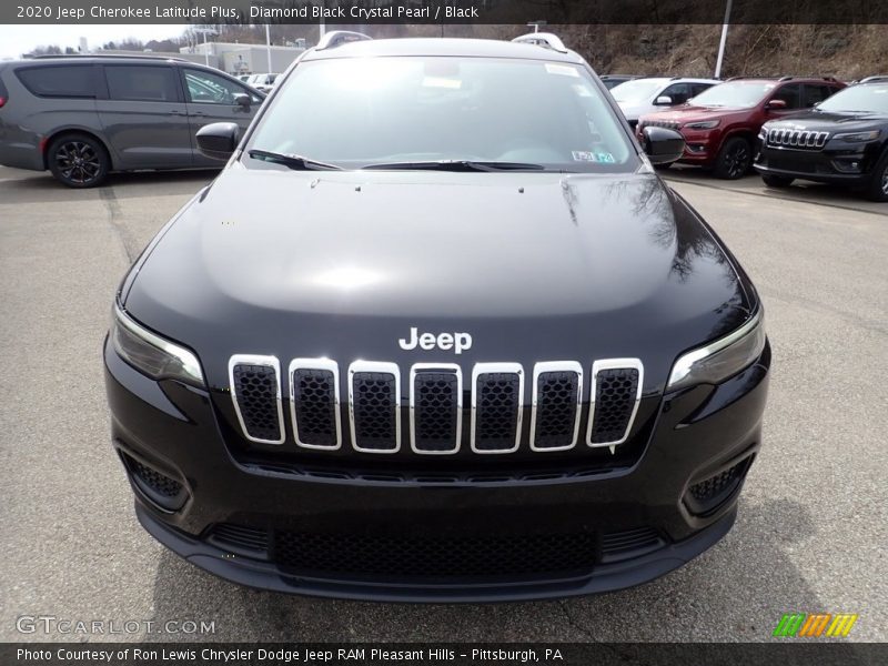 Diamond Black Crystal Pearl / Black 2020 Jeep Cherokee Latitude Plus