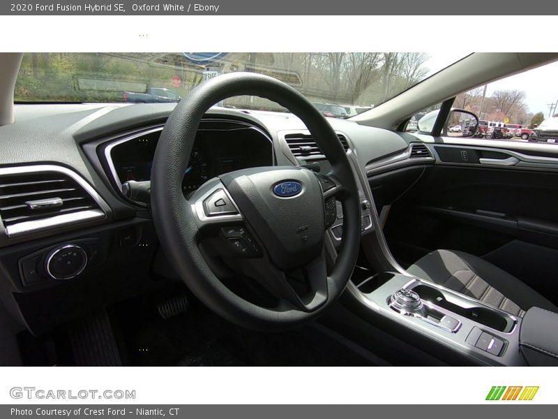 Oxford White / Ebony 2020 Ford Fusion Hybrid SE