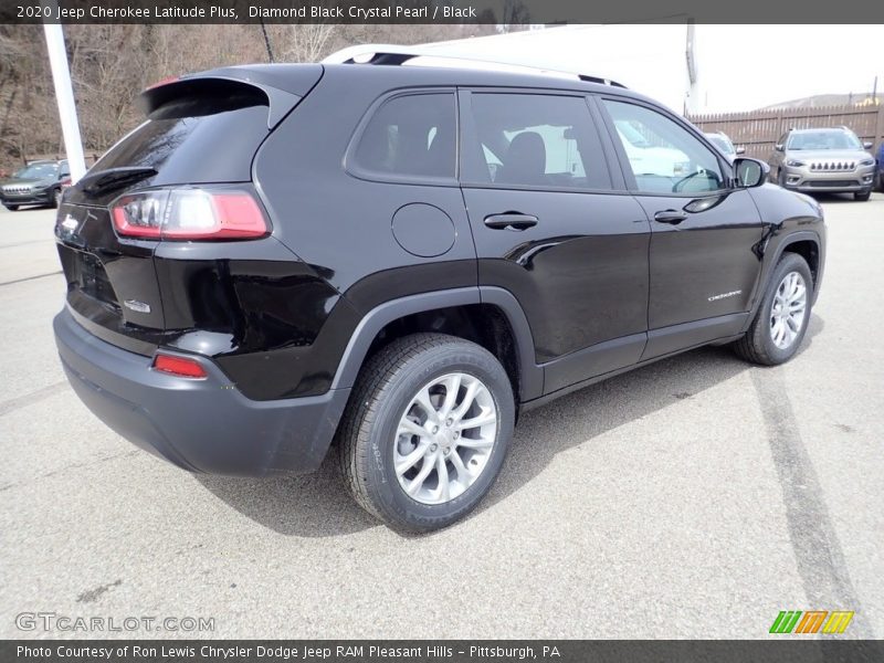 Diamond Black Crystal Pearl / Black 2020 Jeep Cherokee Latitude Plus