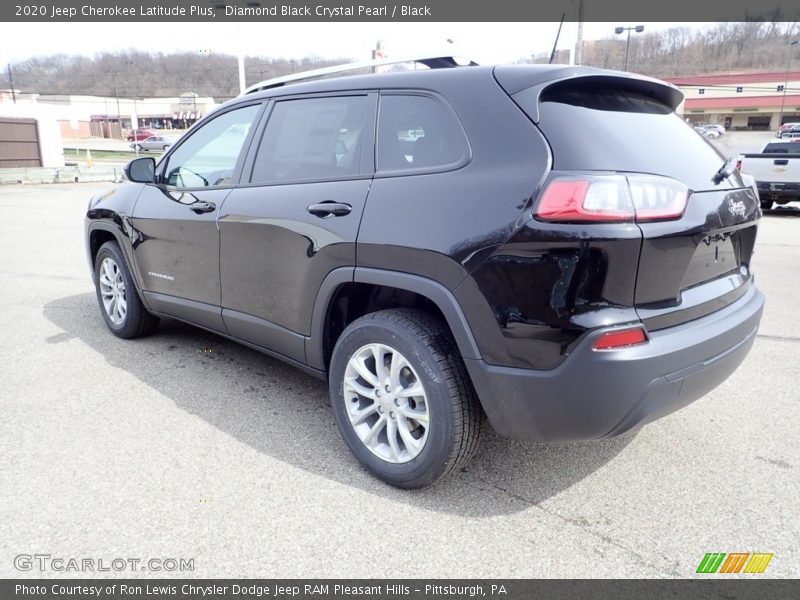 Diamond Black Crystal Pearl / Black 2020 Jeep Cherokee Latitude Plus