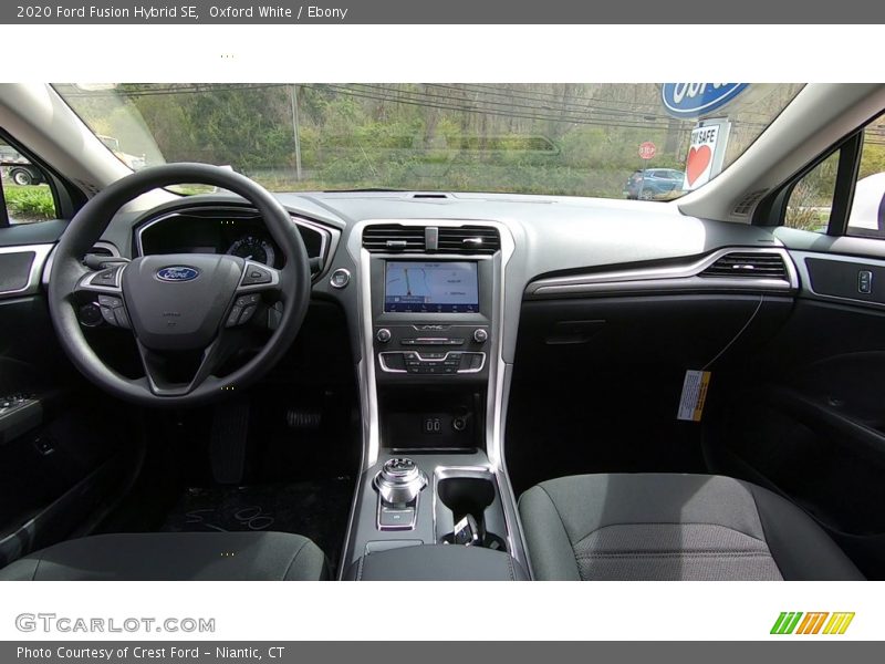 Oxford White / Ebony 2020 Ford Fusion Hybrid SE