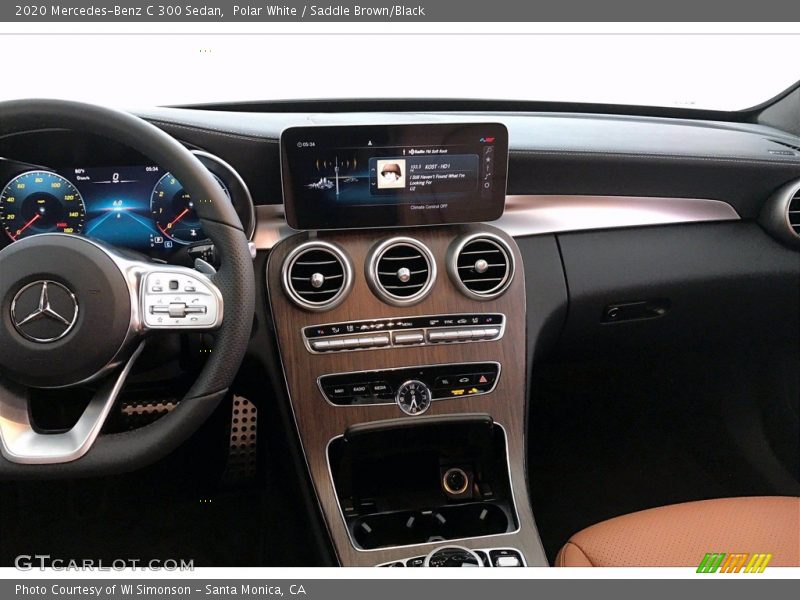Polar White / Saddle Brown/Black 2020 Mercedes-Benz C 300 Sedan