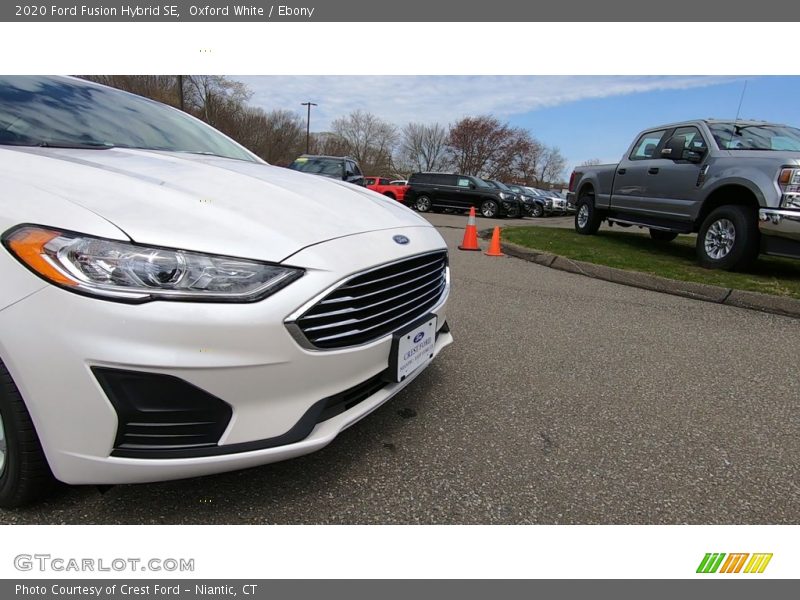 Oxford White / Ebony 2020 Ford Fusion Hybrid SE