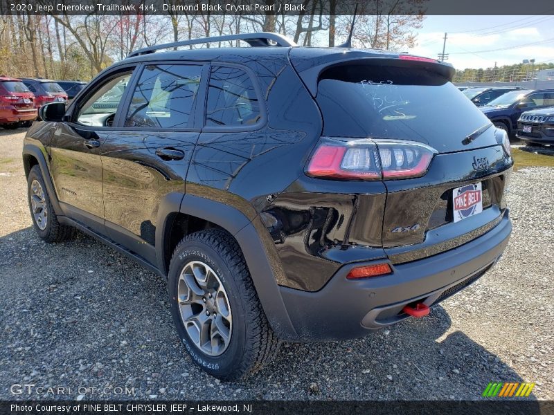 Diamond Black Crystal Pearl / Black 2020 Jeep Cherokee Trailhawk 4x4