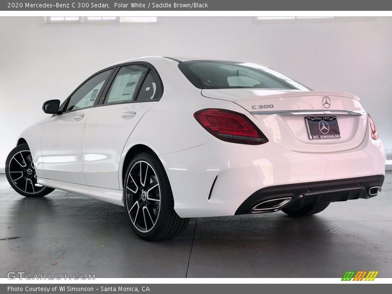 Polar White / Saddle Brown/Black 2020 Mercedes-Benz C 300 Sedan