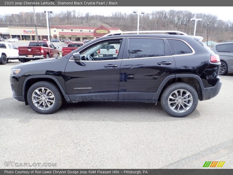 Diamond Black Crystal Pearl / Black 2020 Jeep Cherokee Latitude