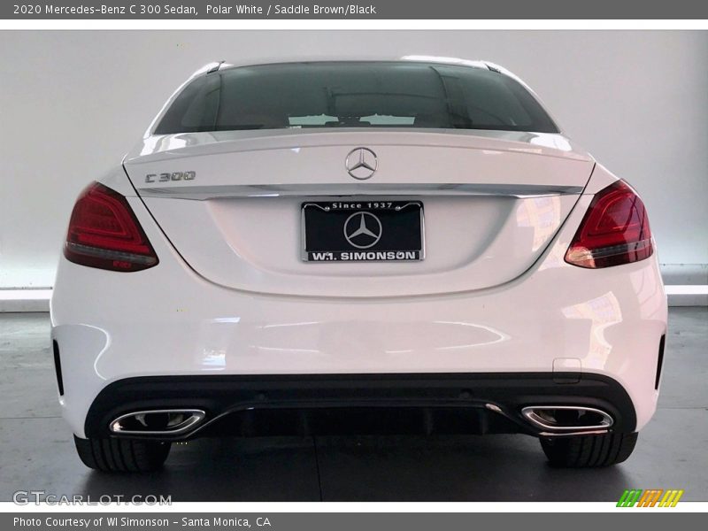 Polar White / Saddle Brown/Black 2020 Mercedes-Benz C 300 Sedan