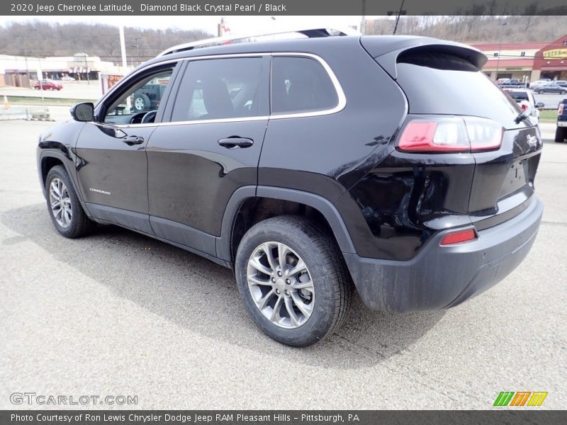 Diamond Black Crystal Pearl / Black 2020 Jeep Cherokee Latitude