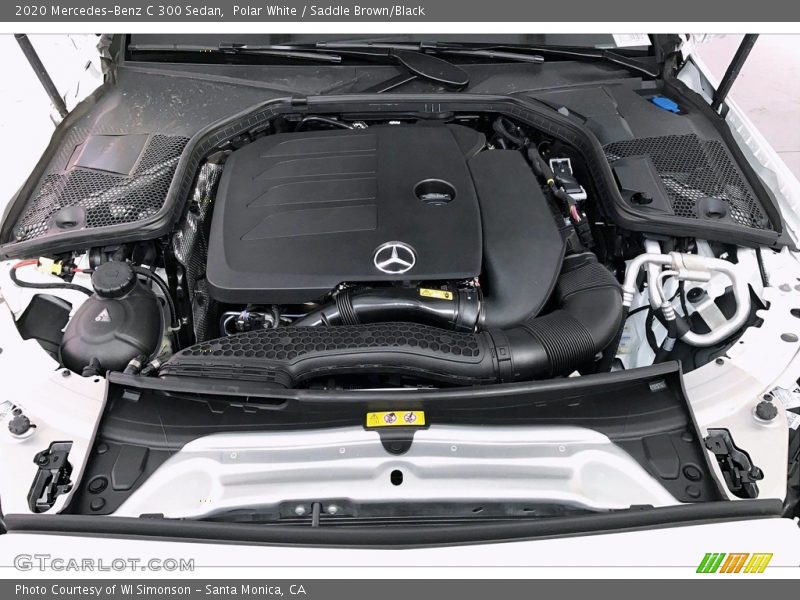 Polar White / Saddle Brown/Black 2020 Mercedes-Benz C 300 Sedan