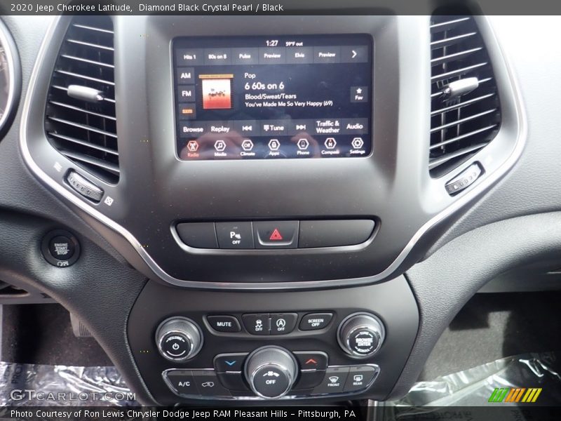 Diamond Black Crystal Pearl / Black 2020 Jeep Cherokee Latitude
