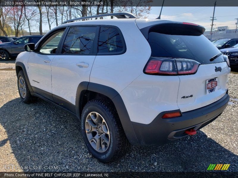 Bright White / Black 2020 Jeep Cherokee Trailhawk 4x4