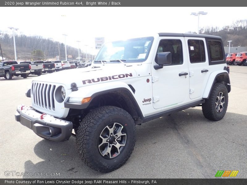 Bright White / Black 2020 Jeep Wrangler Unlimited Rubicon 4x4