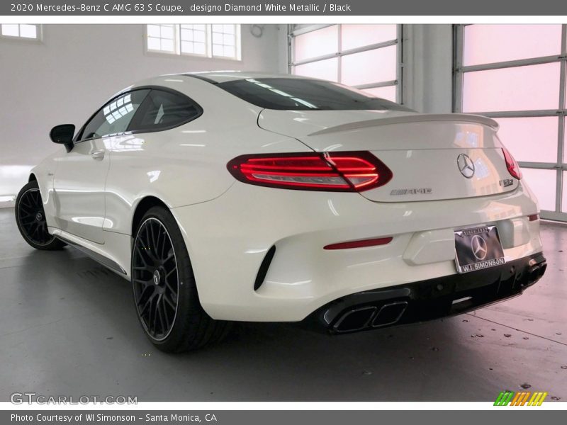 designo Diamond White Metallic / Black 2020 Mercedes-Benz C AMG 63 S Coupe