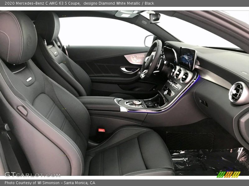 designo Diamond White Metallic / Black 2020 Mercedes-Benz C AMG 63 S Coupe