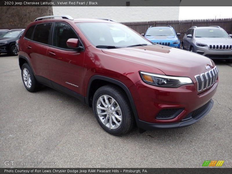 Velvet Red Pearl / Black 2020 Jeep Cherokee Latitude