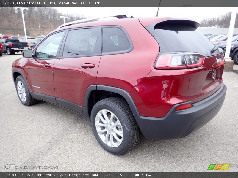 Velvet Red Pearl / Black 2020 Jeep Cherokee Latitude