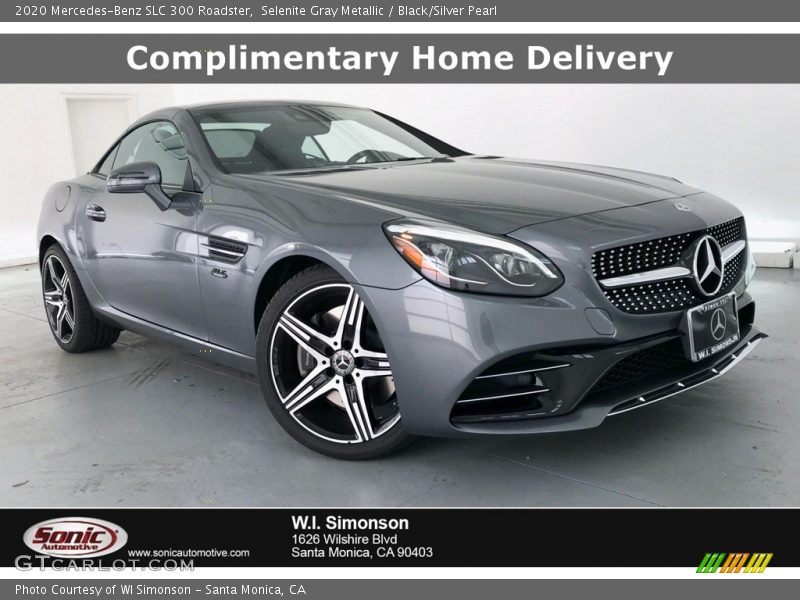 Selenite Gray Metallic / Black/Silver Pearl 2020 Mercedes-Benz SLC 300 Roadster