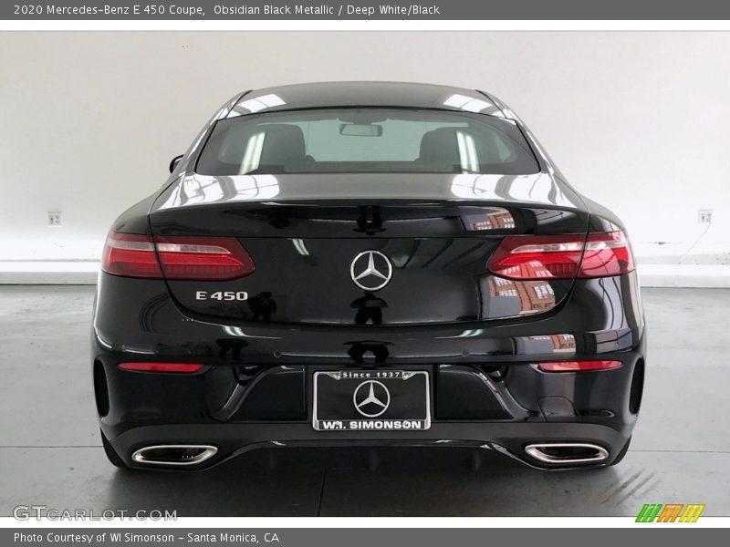 Obsidian Black Metallic / Deep White/Black 2020 Mercedes-Benz E 450 Coupe