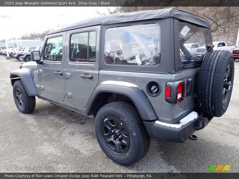 Sting-Gray / Black 2020 Jeep Wrangler Unlimited Sport 4x4