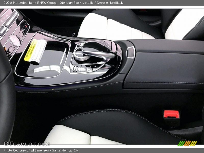 Obsidian Black Metallic / Deep White/Black 2020 Mercedes-Benz E 450 Coupe