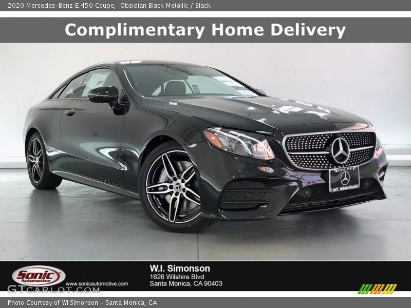 Obsidian Black Metallic / Black 2020 Mercedes-Benz E 450 Coupe