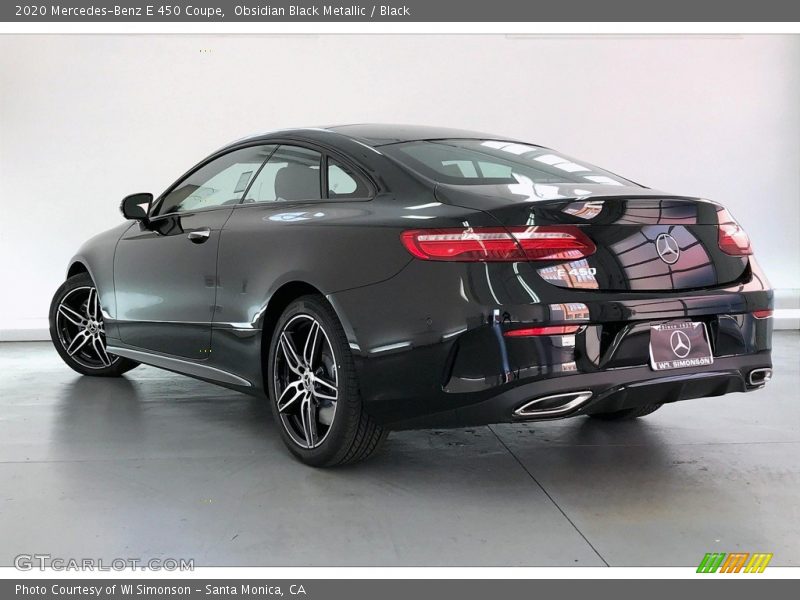 Obsidian Black Metallic / Black 2020 Mercedes-Benz E 450 Coupe