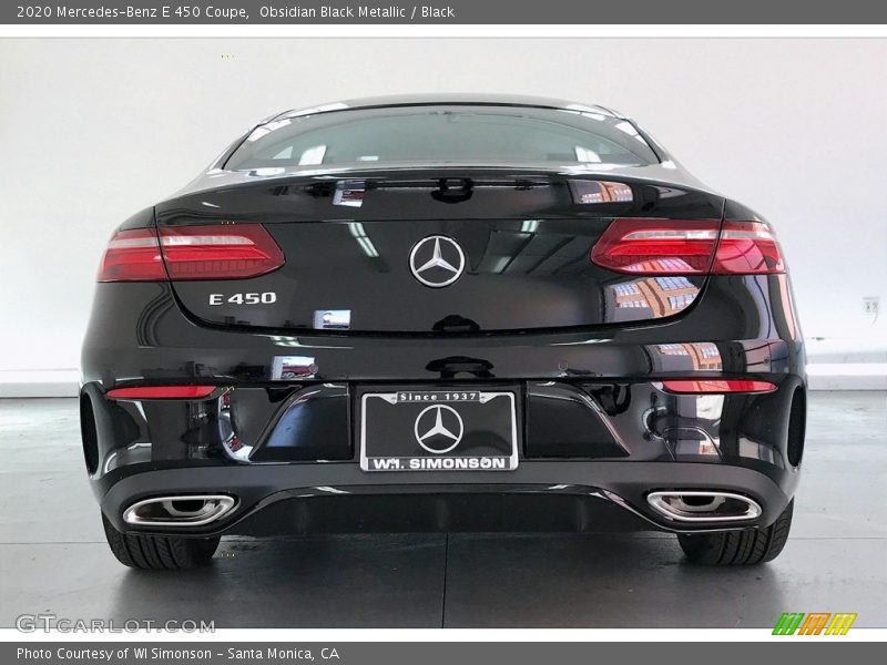 Obsidian Black Metallic / Black 2020 Mercedes-Benz E 450 Coupe