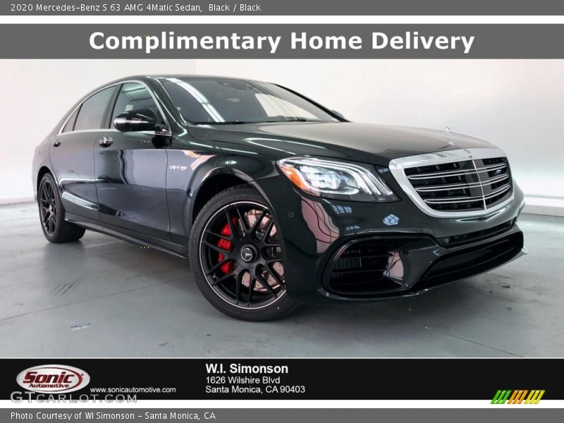 Black / Black 2020 Mercedes-Benz S 63 AMG 4Matic Sedan