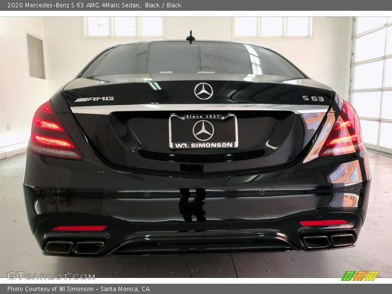 Black / Black 2020 Mercedes-Benz S 63 AMG 4Matic Sedan