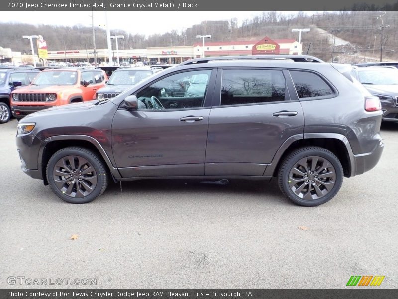 Granite Crystal Metallic / Black 2020 Jeep Cherokee Limited 4x4