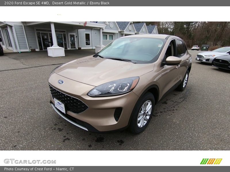 Desert Gold Metallic / Ebony Black 2020 Ford Escape SE 4WD