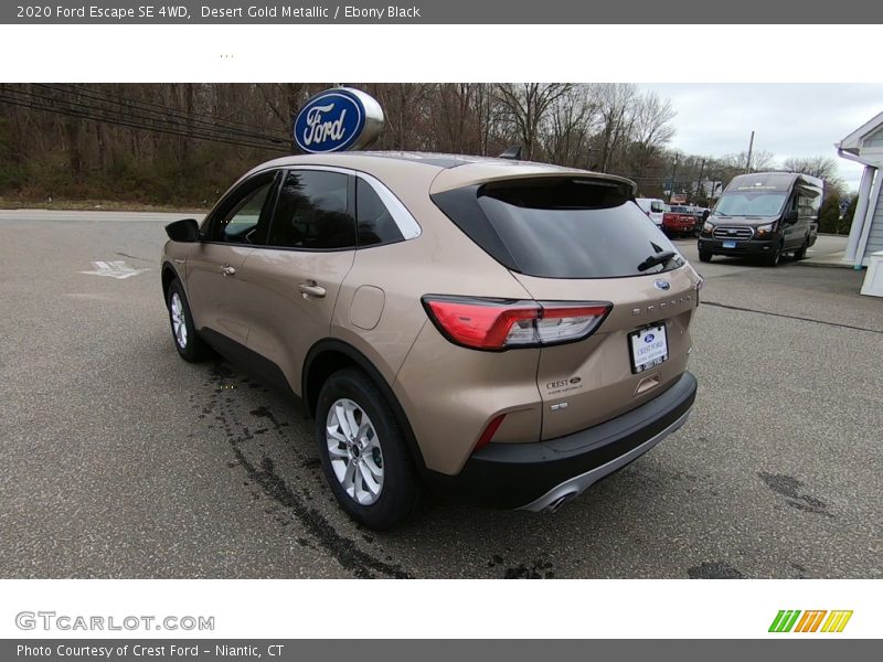 Desert Gold Metallic / Ebony Black 2020 Ford Escape SE 4WD