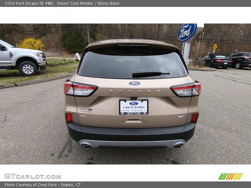 Desert Gold Metallic / Ebony Black 2020 Ford Escape SE 4WD