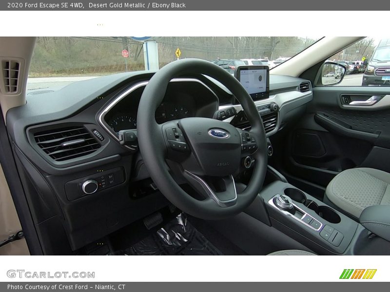 Desert Gold Metallic / Ebony Black 2020 Ford Escape SE 4WD