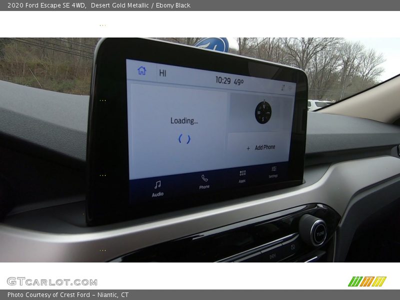 Desert Gold Metallic / Ebony Black 2020 Ford Escape SE 4WD