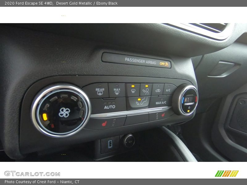 Desert Gold Metallic / Ebony Black 2020 Ford Escape SE 4WD
